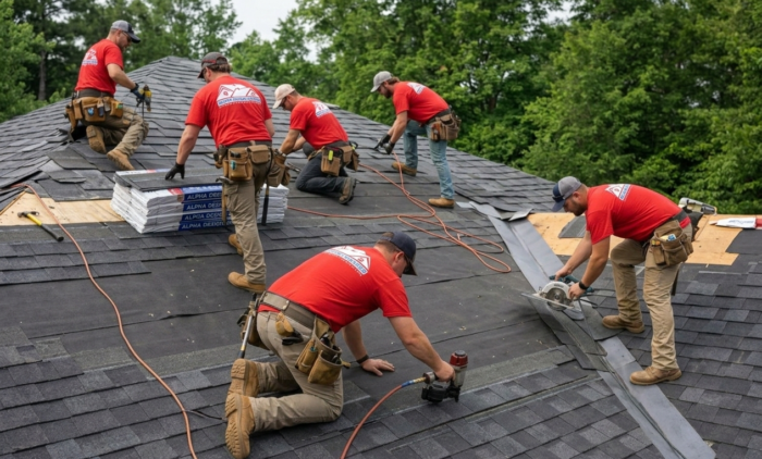 Installing Shingle Roof