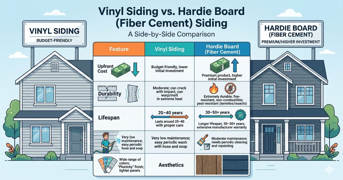 Vinyl Siding Vs Hardie Board